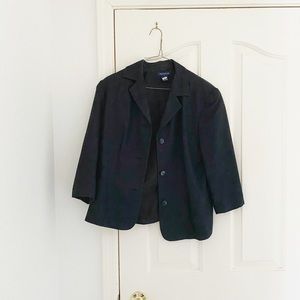 Ann Taylor Black Button Up Blazer